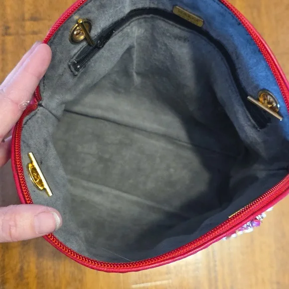 Bally Hot Pink Quilted Leather Shoulder Bag with Gold Chain - Picture 13 of 16